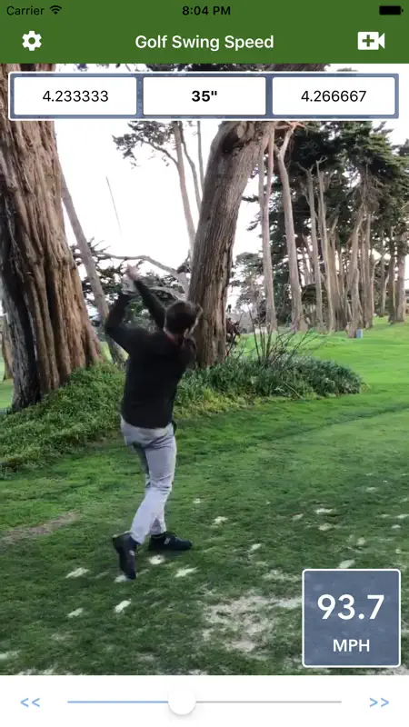 Golf Swing Speed Analyzer screenshot 1 of 3