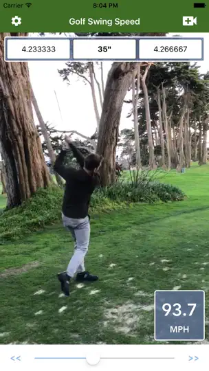 Golf Swing Speed Analyzer iPhone Screenshot 1