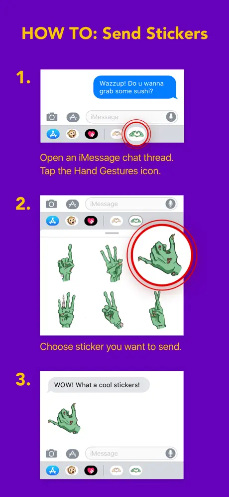 Zombie Hand Gestures