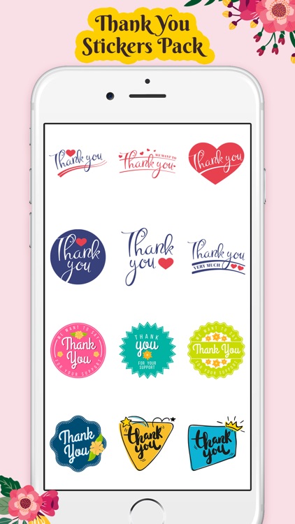 Thank you Greetings Stickers