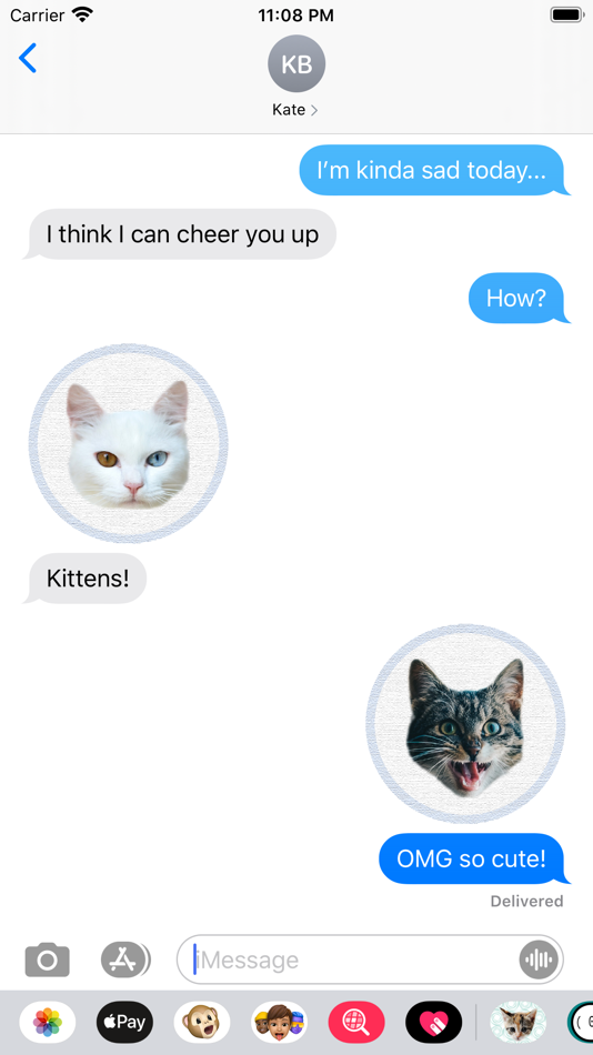 #2. Cute Kitten - Stickers (iOS) Göre: Colin Munroe