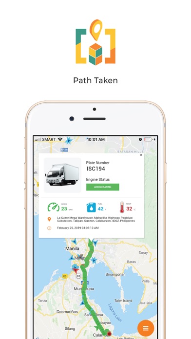 Inteluck Tracking Screenshot