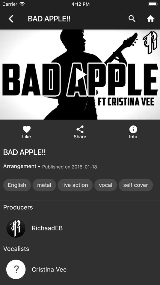 #1. TouhouDB (iOS) 由: Augsorn Chanklad