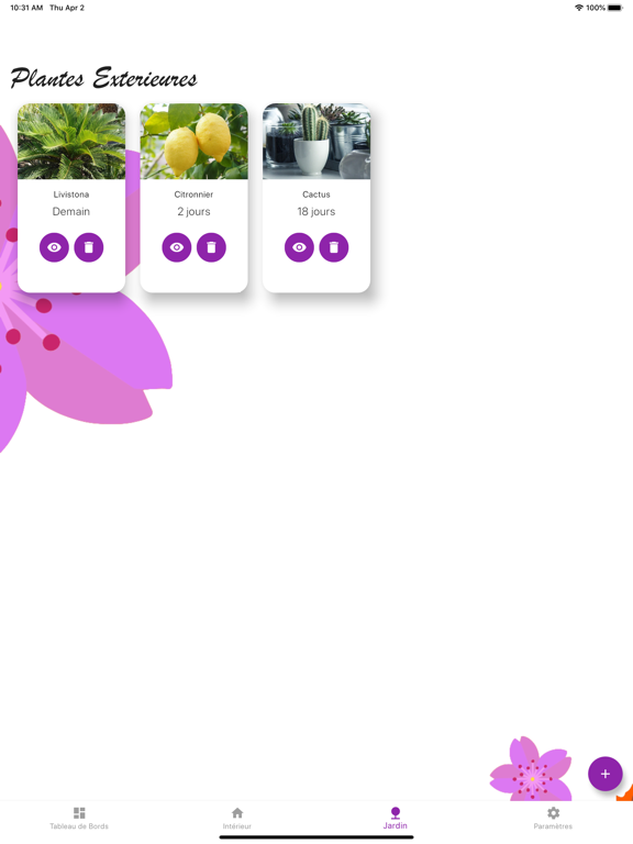 Screenshot #5 pour Pluctis - Gestion des plantes