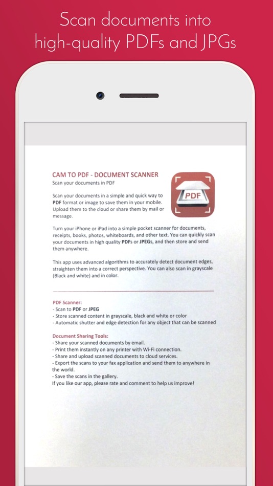 #4. Cam to PDF - Document Scanner (iOS) 由: Maria Gascon