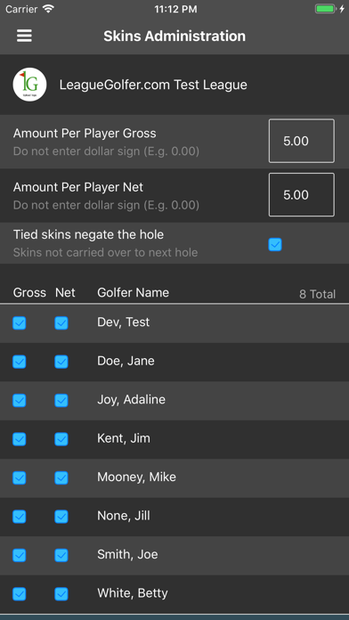League Golfer Screenshot