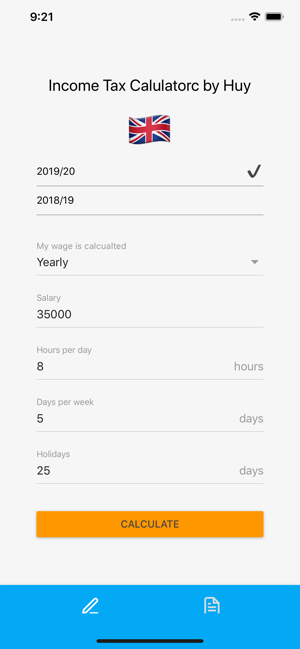 Itch - tax calculator