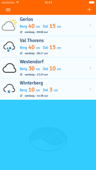 Screenshot #1 pour Sneeuwhoogte.nl