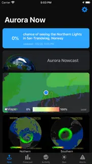 aurora forecast. iphone screenshot 1