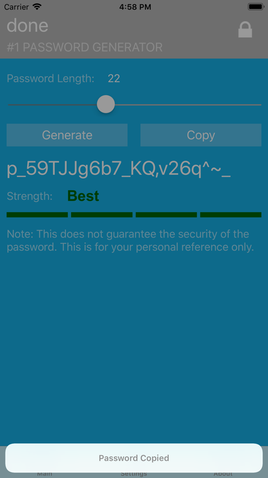 #3. #1 Password Generator (iOS) Podle: CompaNova LLC