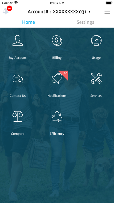 Peoples e-Account Screenshot