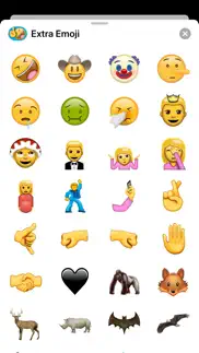 extra emoji smiley stickers iPhone Captures Décran 1