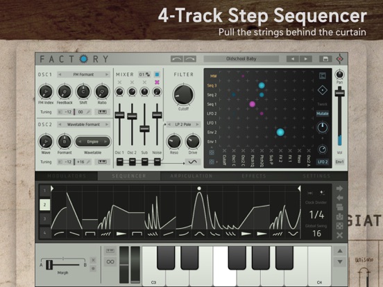 Factory - Modular Synthesizer iPad app afbeelding 4