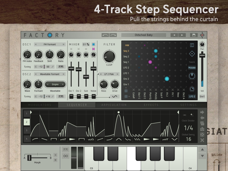 #4. Factory - Modular Synthesizer (iOS) 由: Sugar Bytes GmbH