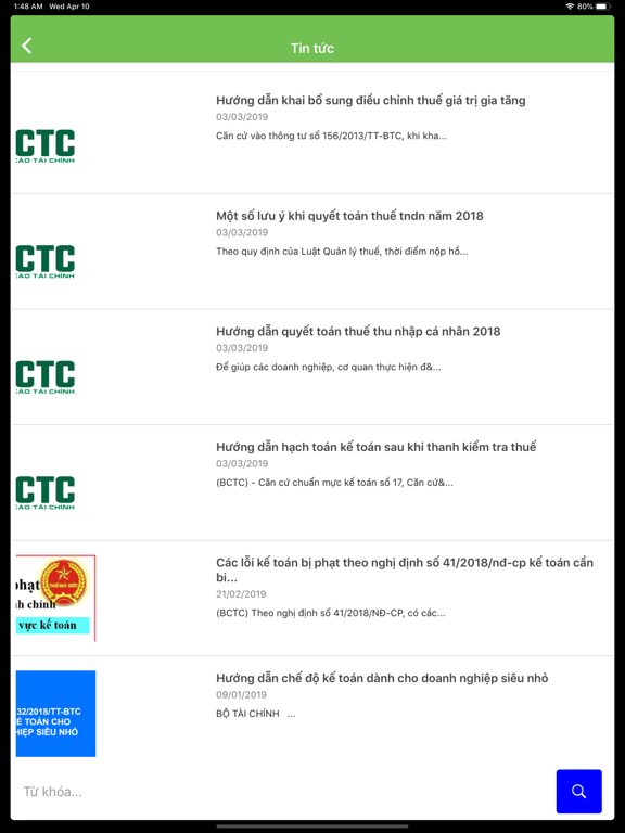 Screenshot #5 pour Báo Cáo Tài Chính - BCTC