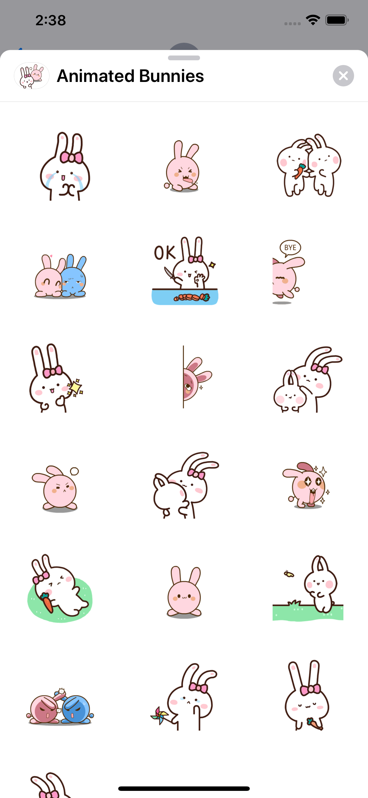 Animated Bunnies Stickers screenshot 4