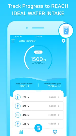 Daily Reminder + Water Tracker screenshot 1