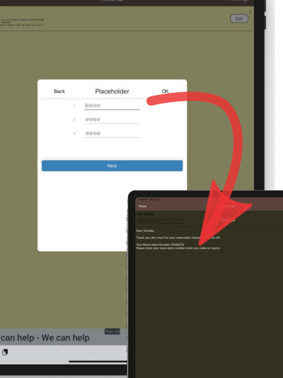 Screenshot #5 pour PastePad Template Notebook