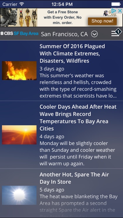 CBS SF Bay Area Weather screenshot-4