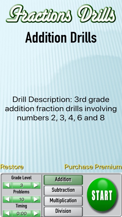 Screenshot #1 pour Solis Fractions Drills