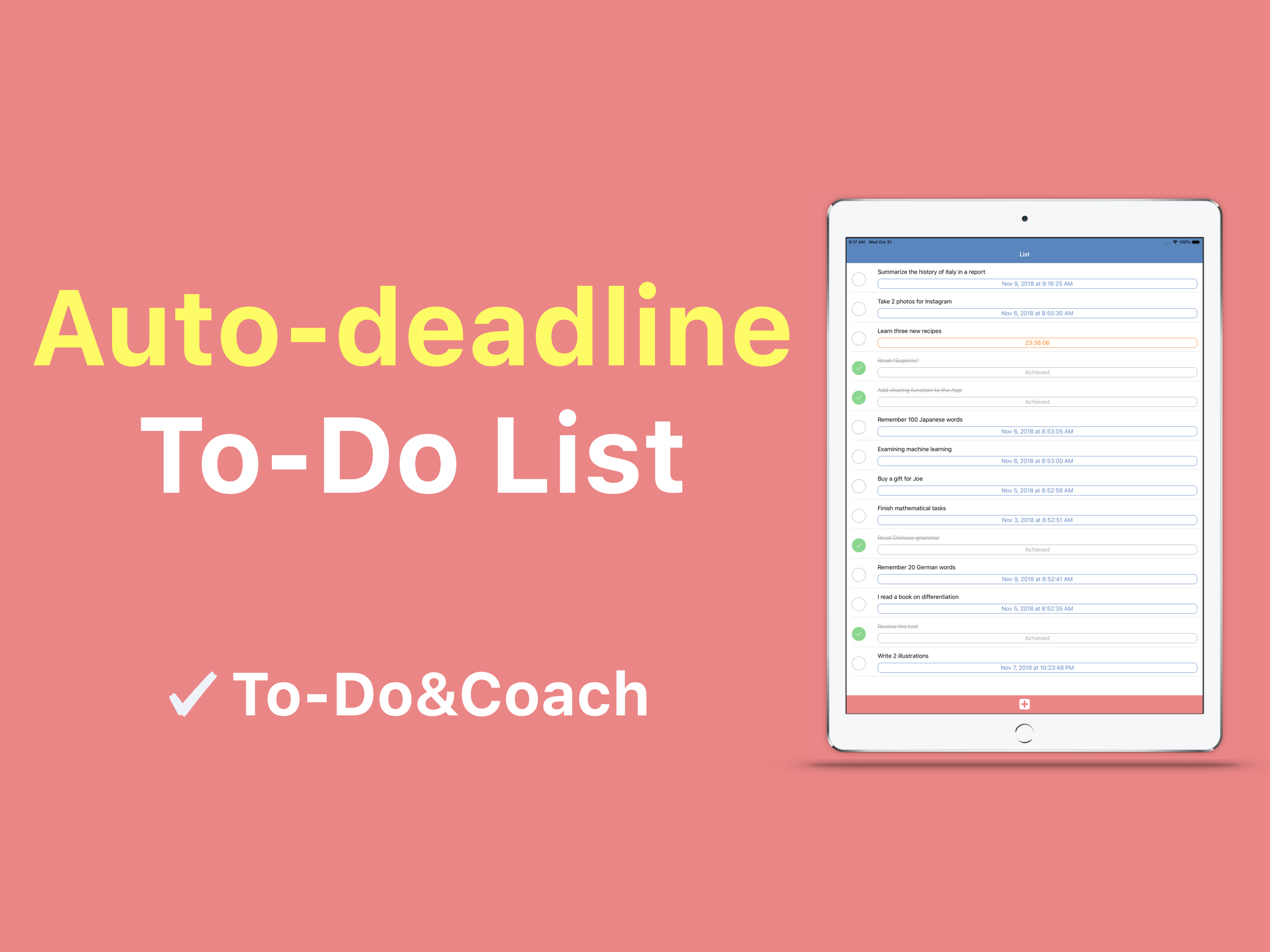 To-Do&Coach  task list manager