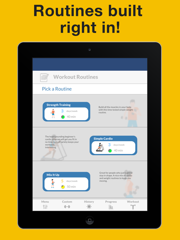 Screenshot #6 pour Stupid Simple Workout Tracker