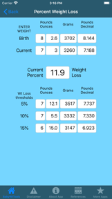 Baby Weight Tools screenshot