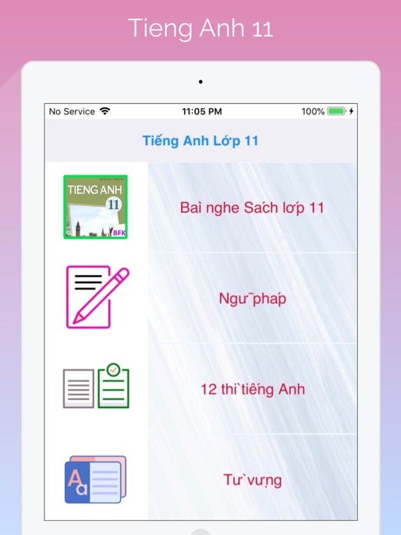 Screenshot #4 pour Tieng Anh Lop 11 - English 11