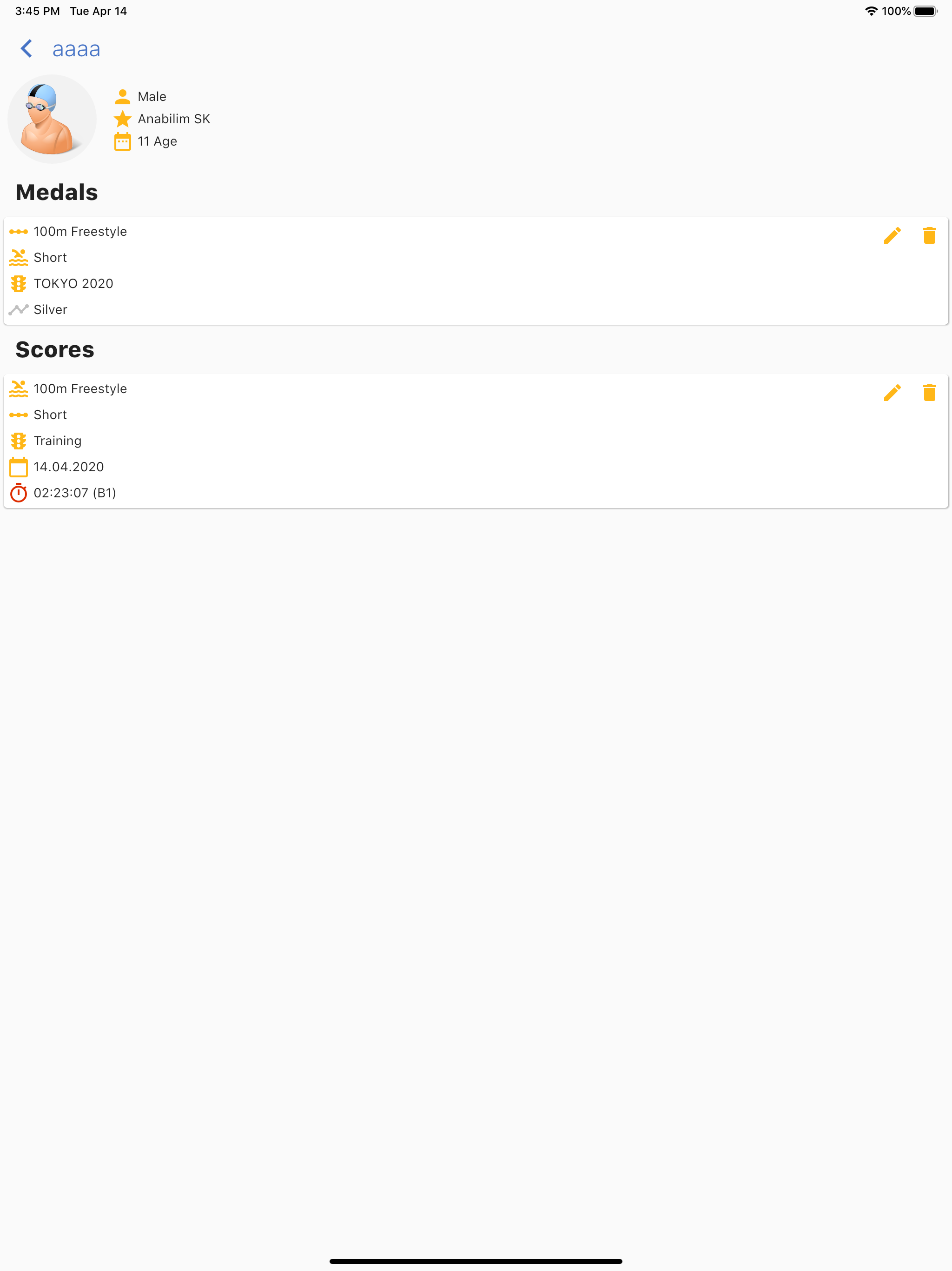 SwimmerApp screenshot 14