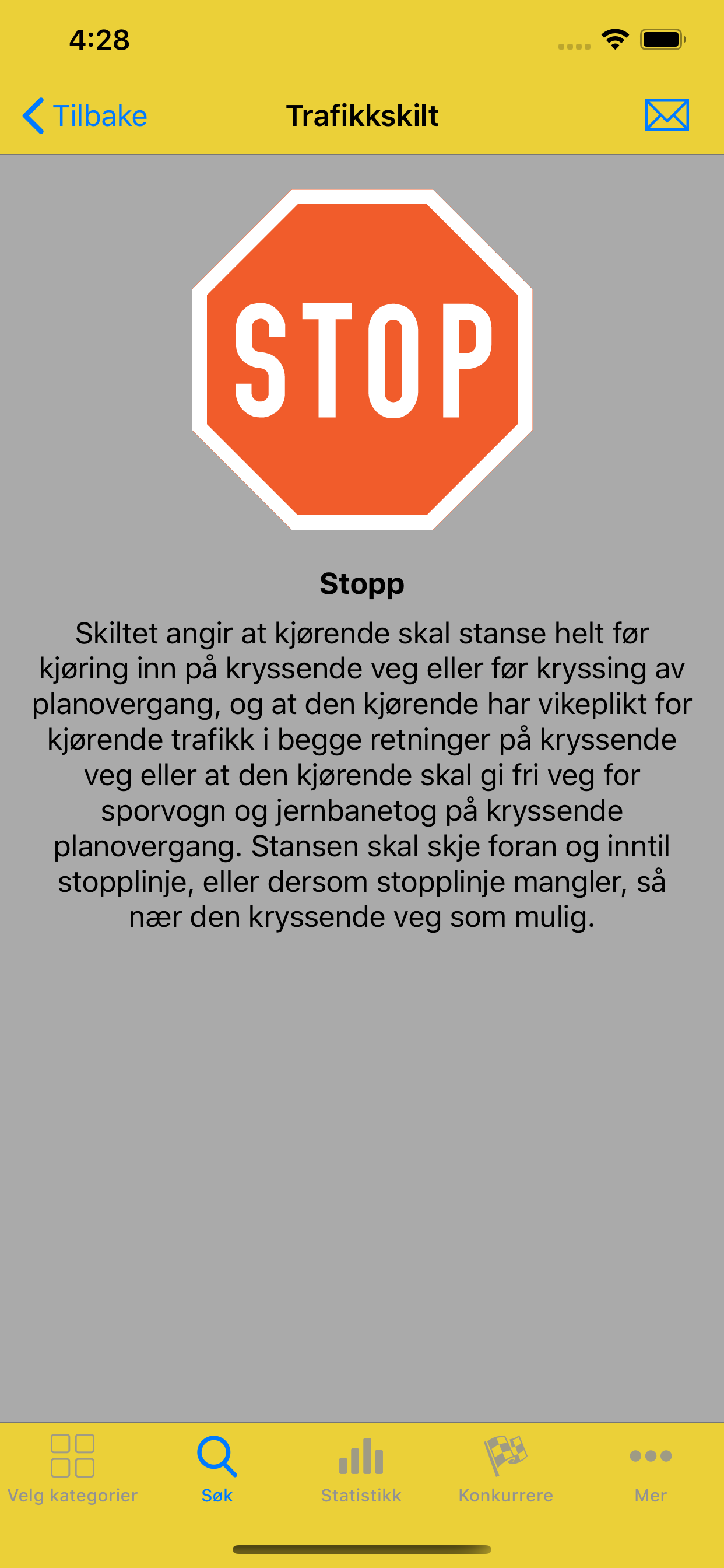 Trafikkskilt Quiz Lite