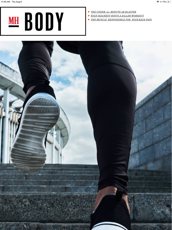 Men’s Health Magazine iPad screenshot 2 - Health & Fitness app