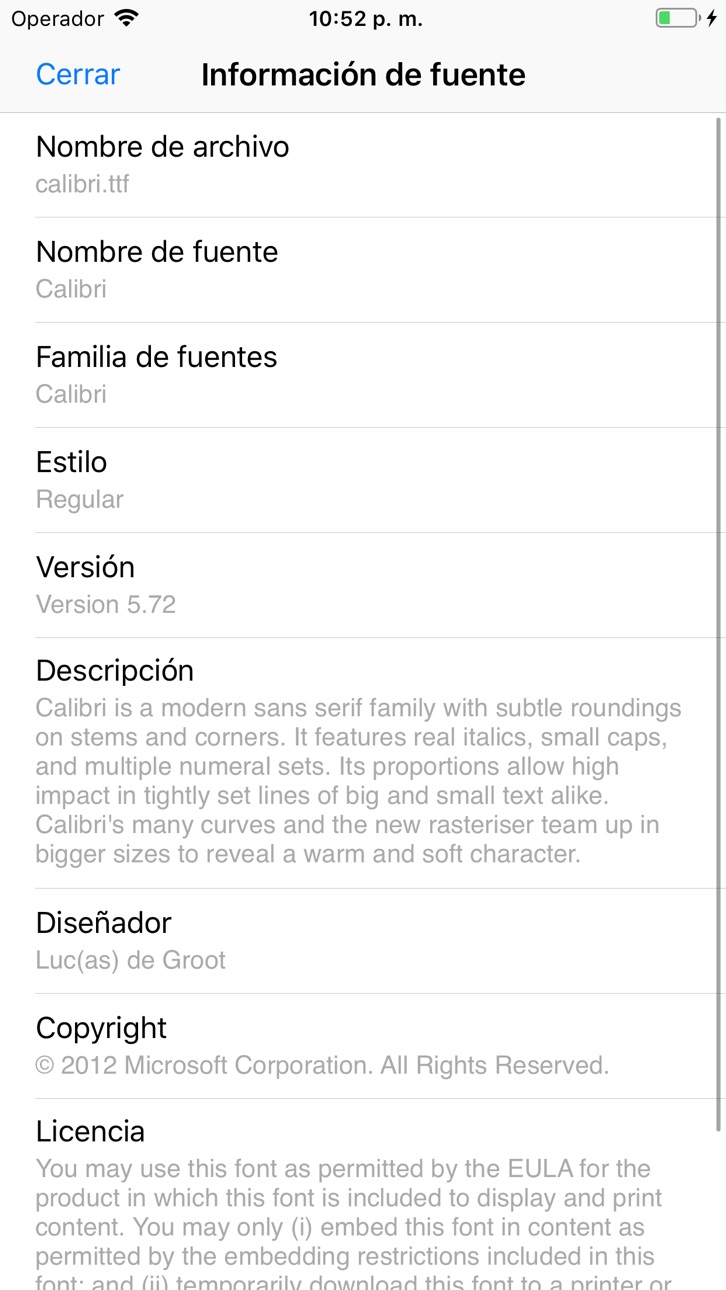 iPhone screenshot