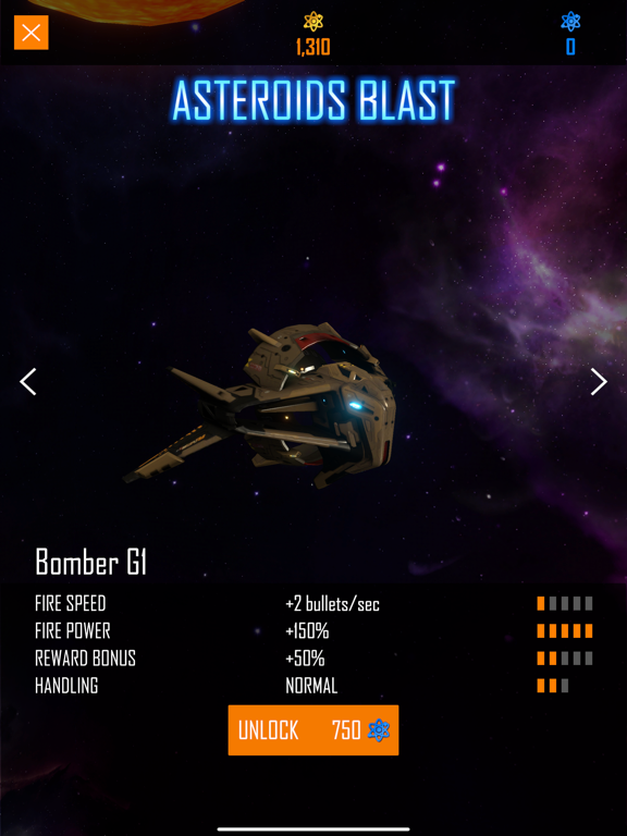 Asteroids Blast iPad screenshot