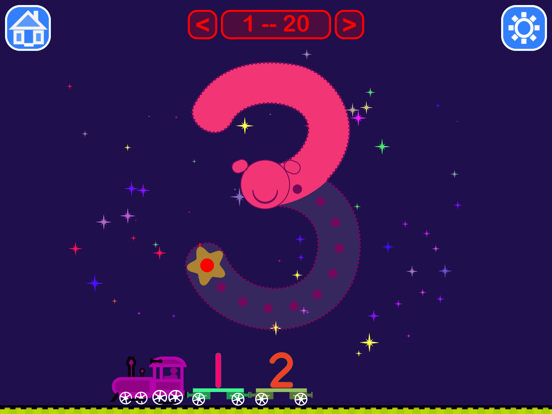 Counting Train iPad screenshot 1 - Education app