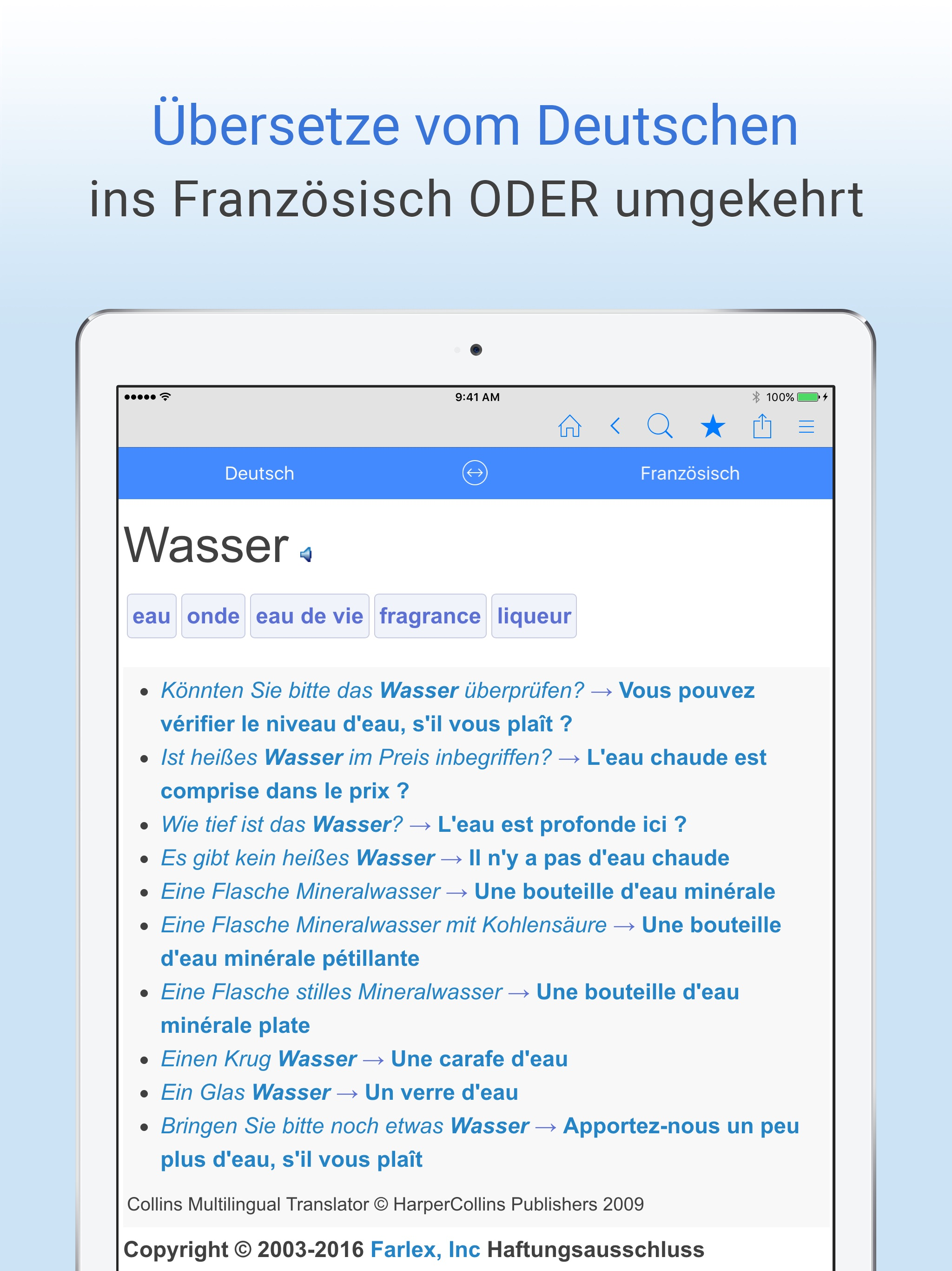 Deutsch–Französisch Wörterbuch screenshot 7