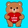 Dancing Love Bears Animated app icon - Stickers app for iPhone