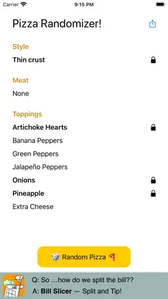Pizza Randomizer iPhone image 2