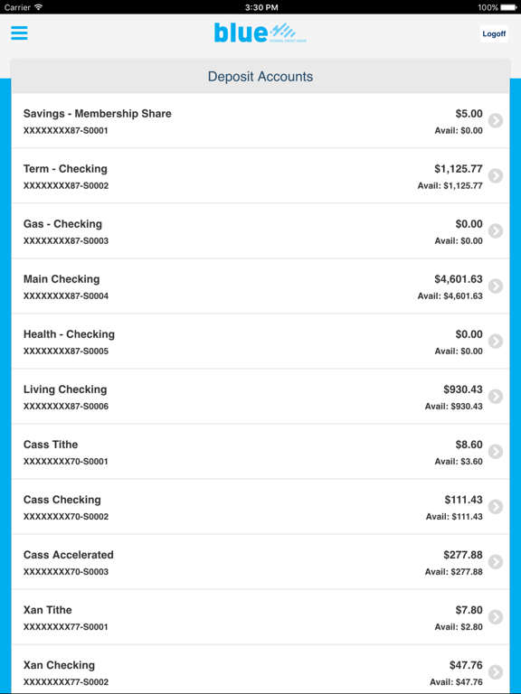 Screenshot #6 pour Blue FCU Mobile Banking App