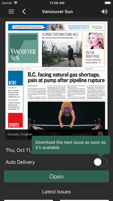 Screenshot #2 pour The Vancouver Sun ePaper