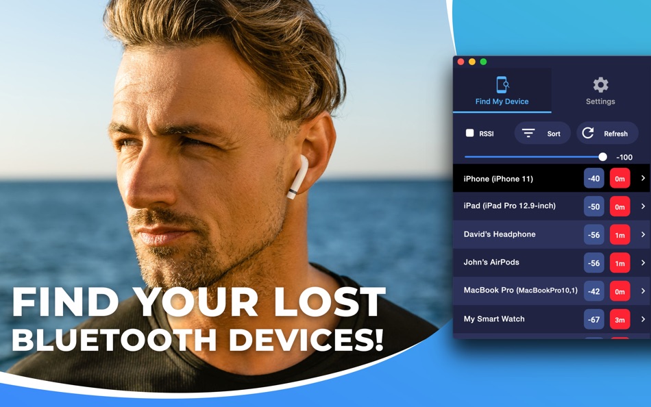 Find My Bluetooth BLE Device - 2.2.3 - (macOS)