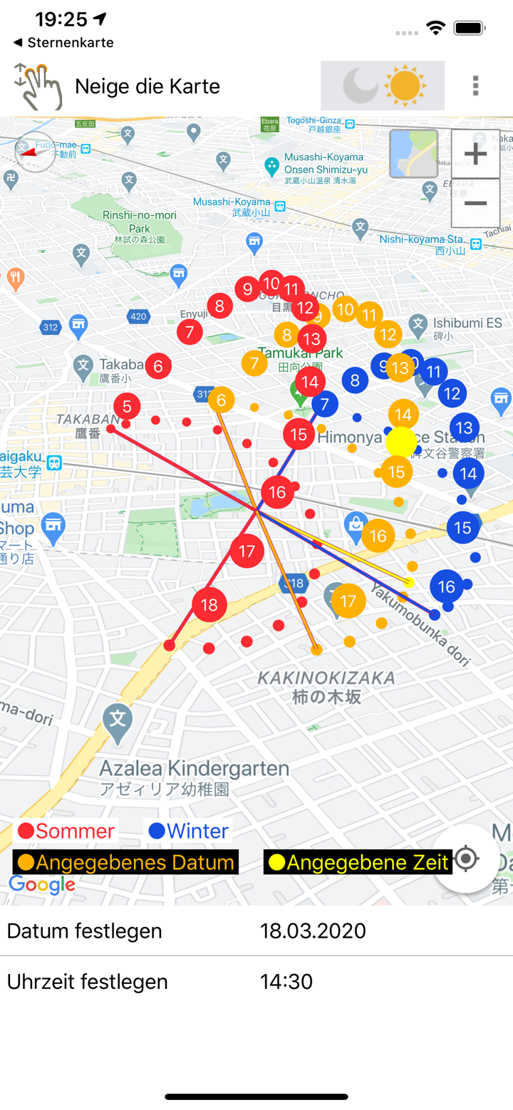 Sun position and path screenshot 1