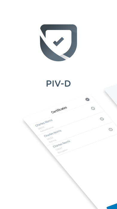 PIV-D Manager - Workspace ONE Screenshot