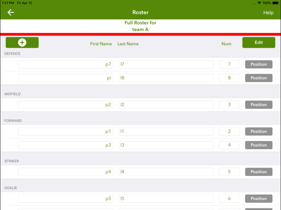 iTrackSoccer - Soccer Stats iPad screenshot