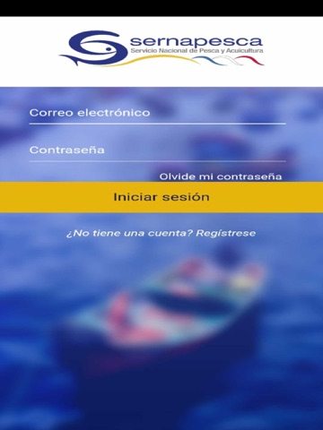 Sernapesca LTC iPad screenshot