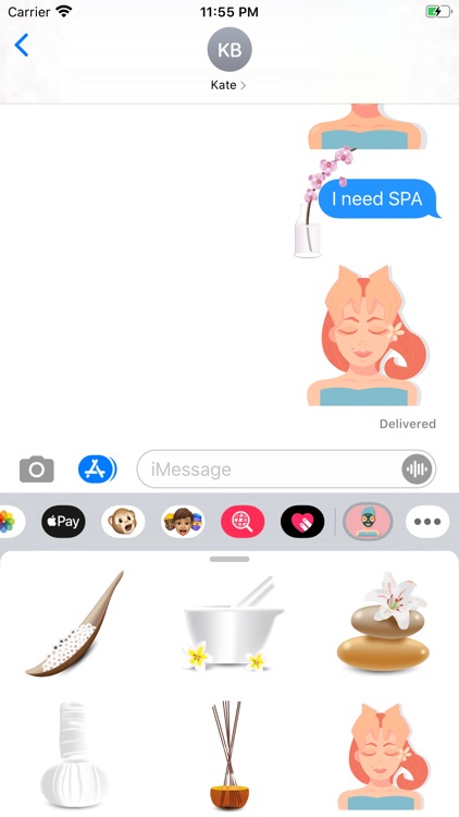 Beauty Flower Spa Stickers