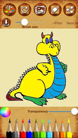 Game screenshot Dragon Coloring Drawing Book mod apk