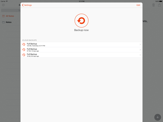 Lock Notes Pro iPad screenshot 5 - Productivity app