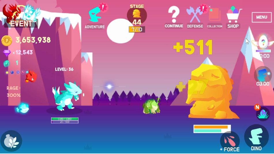 #5. TapTapDino : Idle&Clicker RPG (iOS) 来自: MINSANG KIM