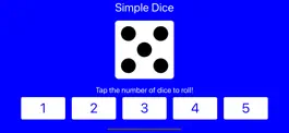Game screenshot Simple Dice: Roll 1-5 Dice! hack