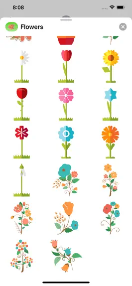 Game screenshot Flower Sticker Pack apk